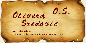 Olivera Sredović vizit kartica